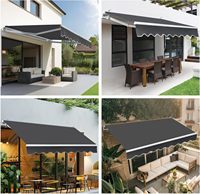 Auvent de fenêtre en aluminium sur mesure, auvent de porte motorisé, auvent cassette complet, auvent rétractable électrique, auvent extérieur