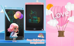 Papan Tulis LCD HX 8.2 Inci, Tablet Layar LCD untuk Menggambar, Digital, Elektronik, Alat Tulis Ajaib untuk Anak-Anak - Product Image 2