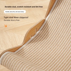 Papan Garukan Kucing Terpadu & Tempat Tidur Garukan Mainan Kucing Tahan Gores Tahan Aus Anti Debu - Product Image 3