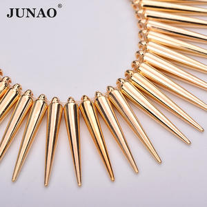 जूनाओ 5*35 मिमी सोने के पंर्क रिवेट्स 1000 पीसी बड़े स्टड स्पाइक्स के साथ बड़ी स्टड स्पाइक्स - Product Image 6