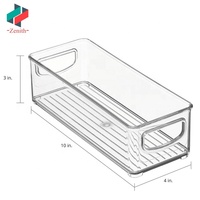 Garde-manger Armoire Réfrigérateur Congélateur Étagères Comptoir Snacks Titulaire En Plastique Cuisine Organisateur De Stockage Titulaire Bin avec Poignées