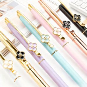 Four-leaf Clover Luxury Metal Sports Ballpoint <b>Pen</b> with Custom Logo Slim Signature Design for Corporate Advertising & Publicity - Product Image 2