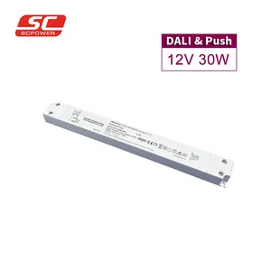 Slim strip constant voltage dali white IP20 dimming led driver for led garden lights