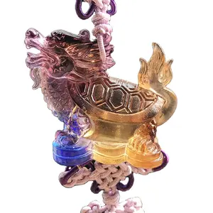 Hecho a mano de cristal de color de vidrio colgante salvo <span class=keywords><strong>Feng</strong></span> <span class=keywords><strong>Shui</strong></span> - Product Image 1