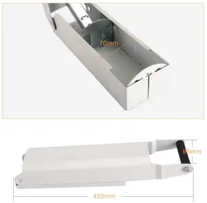 White Heavy Duty Metal Aluminium Wall Mounted Can Compactor Can Crusher untuk Didaur Ulang