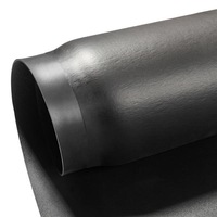 Grand tapis de salon semi-circulaire anti-fatigue tapis de chaise de barbier noir stations de salon tapis de chaise en caoutchouc PVC