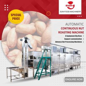 Transportador de cinta de Gas, secado, refrigeración, pistacho tostado, nueces de cacao, anacardo, tostador de cacahuetes, máquina tostadora de nueces de tierra continua - Product Image 1