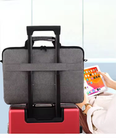 Housse d'ordinateur portable en polyester durable avec logo personnalisé, 13, 14, 15,6, 17 pouces, sac à bandoulière pour ordinateur portable, sac messager pour ordinateur portable