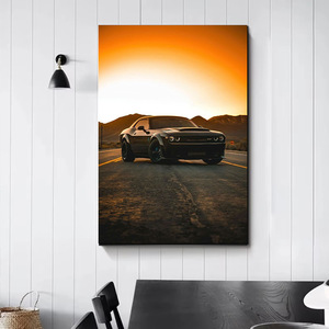 Large Interactive Kids Wall Decor - 3D <strong>Illuminated</strong> Canvas <strong>Artwork</strong> With LED Lighting &amp; Car Poster Designs - Product Image 4