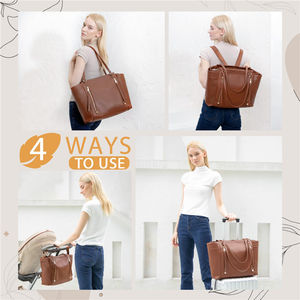 Bolso de gran capacidad para mamá, 12 bolsillos, bolso de viaje para pañales, bolso de hospital, bolso de viaje para pañales, bolsa de pañales de cuero, <span class=keywords><strong>mochila</strong></span> - Product Image 6