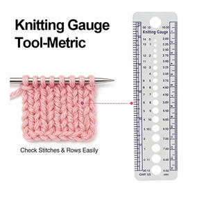 Kit d'outils de crochet, accessoires de tricot en fil carré, bricolage, ensemble d'apprentissage pour débutants, crochets ergonomiques simples et écologiques - Product Image 5