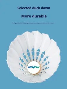 Wavaw Y4 Quail Duck Premium volano da competizione di allenamento professionale Badminton Ball stabile contropiede di volo per - Product Image 3