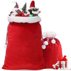 <strong>China</strong> Zhejiang No Brand Wholesale <strong>Christmas</strong> Gift Bag 50x70cm Velvet Fluffy for Shape Customizable Logo Labels Candy - Product Image 5
