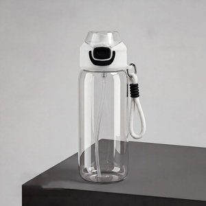 <b>750ml</b> PC Spray <b>Water</b> <b>Bottle</b> Stylish Large Capacity Plastic Straw Cup Sports Space Cup for Girls Student - Product Image 5