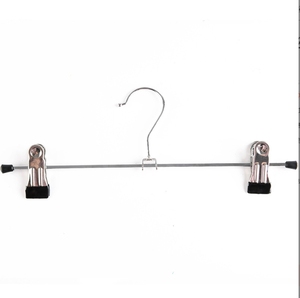 Durable Stainless Steel Paint <strong>Clips</strong> <strong>Hanger</strong> for Clothes Single Tier Display for Trousers Skirts Wardrobes Bathrooms Kitchens - Product Image 1