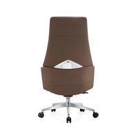 Chaise élévatrice ergonomique moderne pour bureau exécutif avec design en cuir synthétique véritable