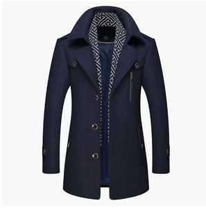 Cappotto <span class=keywords><strong>Trench</strong></span> da <span class=keywords><strong>Uomo</strong></span> Autunnale e Primaverile con Colletto a Risvolto, Stile Britannico, Maniche Lunghe e Doppio Petto - Vendita all'Ingrosso - Product Image 4