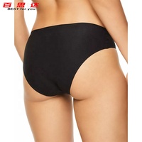 Culotte de bikini en nylon sans couture sexy pour femmes taille personnalisée vente en gros de sous-vêtements extensibles doux à soufflet de broderie gousset pour femme