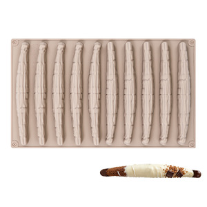 Nouveau <span class=keywords><strong>moule</strong></span> en <span class=keywords><strong>silicone</strong></span> rectangulaire de qualité alimentaire, résistant au four, pour gâteau au chocolat, bonbons, pudding, mousse, style français, pour la cuisson. - Product Image 5