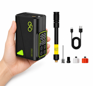 Pompe à <span class=keywords><strong>vélo</strong></span> <span class=keywords><strong>électrique</strong></span> portable 150 PSI, moteur sans balais, mini compresseur d'air, double affichage intelligent, gonfleur de pneus de <span class=keywords><strong>vélo</strong></span> rechargeable - Product Image 1