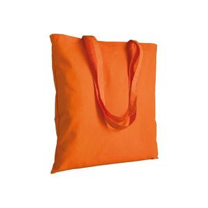 Bolsa de Tela de Algodón Naranja de 220g, Cuadrada, Casual, Promocional, con Asas Largas para Actividades de Marketing - Product Image 1