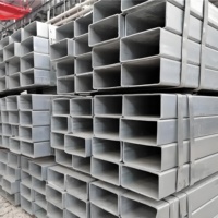 Tubo Cuadrado de Acero Galvanizado de Alta Calidad Q235 Q345, Lámina de Acero Rectangular Soldada de 6M 12M, Certificación JIS KS TISI, Corte a Medida