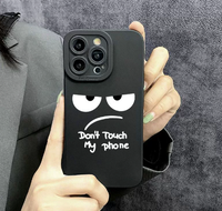 Nouvel Étui de Téléphone Antichoc en TPU Souple Imprimé « Ne Touchez Pas Mon Téléphone » pour iPhone 11 12 13 14 15 16 Pro Max 7 8