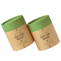 Tube en papier kraft écologique pour emballage de t-shirt boîte d'emballage de sous-vêtements chaussette ronde personnalisée