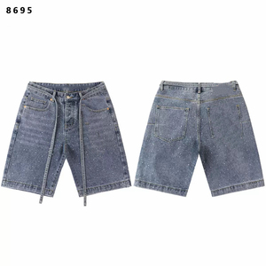 Shorts en <span class=keywords><strong>jean</strong></span> rétro vieillis de haute qualité, style urbain, vente chaude, en gros, par Floralcharm Trade - Product Image 3