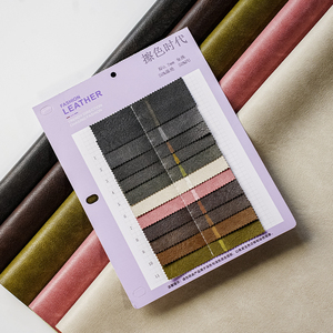 Tissu en cuir <span class=keywords><strong>PU</strong></span> antique avec motif gaufré, anti-moisissure et résistant à l'abrasion, pour vêtements, chaussures, jupes, meubles - Product Image 2