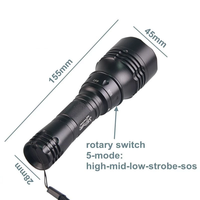 Lampe de plongée LED étanche en aluminium 30W UV Archon, lampe stroboscopique LED pour plongée en grotte, lampe de plongée 1000 lumens