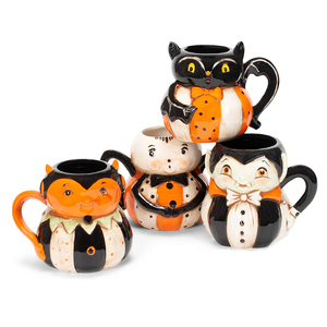 Nuit noire en céramique de peinture à la main tasse - Product Image 4