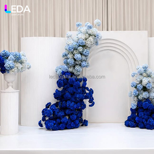 LEDA Wedding <b>Party</b> Decor Supplies Simple White Acrylic Hanging Flower Three-piece Set Wedding <b>Backdrop</b> - Product Image 2