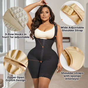 Custom Plus Size <strong>Shapewear</strong> Set Post Op Surgery High Compression Garment Bbl Stage 2 Fajas Moldeadoras Para Mujer - Product Image 4