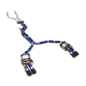 Silenciador de sistema de tubo de <span class=keywords><strong>escape</strong></span> para <span class=keywords><strong>Audi</strong></span> <span class=keywords><strong>A6</strong></span> C7 3,0 T 2012-2018 <span class=keywords><strong>Escape</strong></span> de aleación de titanio Catback tubos de <span class=keywords><strong>escape</strong></span> con puntas de fibra de carbono - Product Image 1