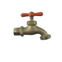 Robinet extérieur antigel de style sud-américain, en laiton plaqué cuivre, pour machine à laver, sortie d'eau 1/2*3/4, produit très demandé