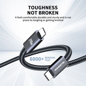 <span class=keywords><strong>สาย</strong></span><span class=keywords><strong>ชาร์จ</strong></span>เร็ว SOMOSTEL SMS-BY01 สำหรับพาวเวอร์แบงค์ ผลิตจากอะลูมิเนียมอัลลอยด์ ความยาว 1.2 เมตร กำลังไฟ 240 วัตต์ รองรับการชาร์จเร็ว USB <span class=keywords><strong>Type</strong></span> <span class=keywords><strong>C</strong></span> สำหรับ <span class=keywords><strong>Samsung</strong></span> <span class=keywords><strong>สาย</strong></span><span class=keywords><strong>ชาร์จ</strong></span>แบบ <span class=keywords><strong>Type</strong></span> <span class=keywords><strong>C</strong></span> รองรับการชาร์จเร็ว - Product Image 5