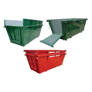 Cheap Skip Container Waste Management Metal Skip For Solid Waste Recycling Open Top Induction Skip Bin
