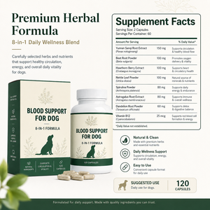 Suplemento Premium para la Salud Sanguínea de Perros con Vitamina B12 y Baya de Espino para la Vitalidad Diaria y Apoyo a la Circulación, Cuidado de Mascotas - Product Image 6