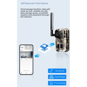 Caméra de <span class=keywords><strong>chasse</strong></span> 4G HC100 modèle privé pour l'extérieur, HD, infrarouge, étanche, alimentée par énergie solaire, objectif 25 mm - Product Image 3