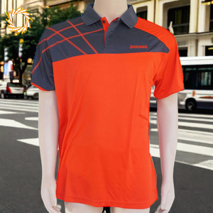 <span class=keywords><strong>Polo</strong></span> a due colori a manica corta da uomo all'ingrosso con logo stampato - Product Image 3
