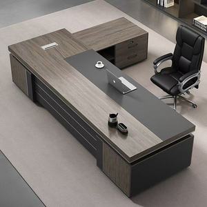 Elegante escritorio jefe y mesa de oficina Elegante escritorio ejecutivo de lujo para Presidentes, supervisores en oficinas - Product Image 1