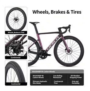 Bicicleta de <span class=keywords><strong>Carretera</strong></span> de <span class=keywords><strong>Carbono</strong></span> Original Completa, Suspensión Total, Manillar de <span class=keywords><strong>Carbono</strong></span> Integrado, Sillín de <span class=keywords><strong>Carbono</strong></span> Impreso en 3D, Grupo Shimano, Deportiva - Product Image 5