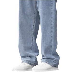 Custom Made <b>Mens</b> Baggy Jeans <b>Pants</b> Washed Denim Custom Color and Logo All Sizes Available - Product Image 4