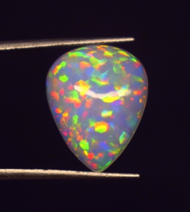 Opale naturelle multicolore de haute qualité, 4,7 ct, 17*13,5*5 mm, cabochon, pierre précieuse en vrac pour la fabrication de bijoux - Product Image 4