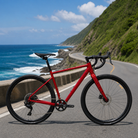 Vélo de gravier léger SpiritX Scout D9 1x10 vitesses, cadre en alliage d'aluminium 700c, fourche rigide, plateaux 42T, cassette 11-46T, axe traversant