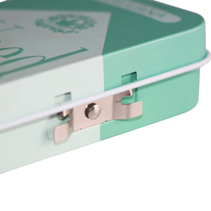Tái Sử Dụng Hình Chữ Nhật Tinplate Trẻ Em Khóa Sắt Hộp Thiếc Cho Thuốc Lá Trẻ Em Bằng Chứng Tin Bao Bì - Product Image 2
