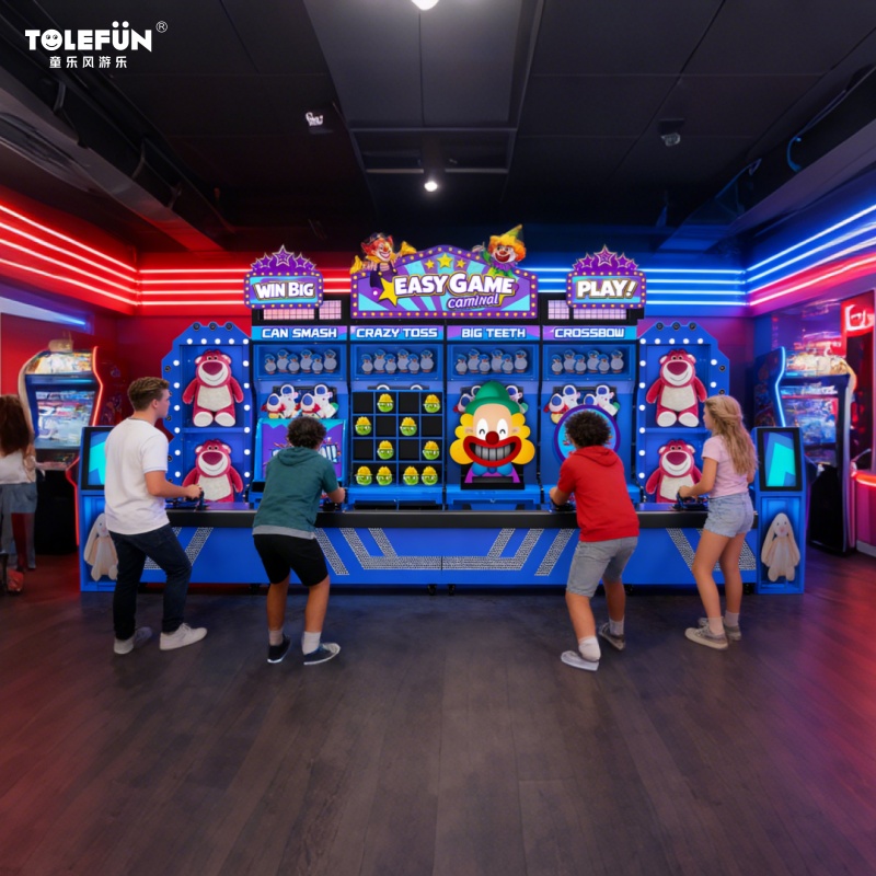 Tolefun CE Indoor Playground Amusement Equipment Coin Operated Carnival Prize Game Booth Funfair Midway Games for Adventure Park