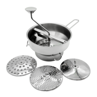 Keuken Accessoires Roestvrij Staal Fruit & Vegetable Voedsel Molen Handleiding Voedsel Groente Chopper Met 3 Discs