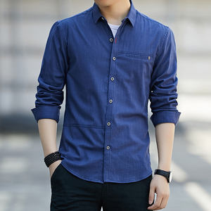 Camisa personalizada de alta calidad para hombre, casual Camisa cómoda con cuello vuelto, hombro caído, 100% algodón, color blanco múltiple - Product Image 1